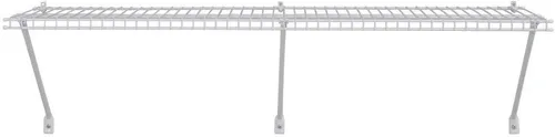 ClosetMaid 1074 - Kit de estante de alambre ventilado, multiusos, 4 pies por 16 pulgadas, color blanco
