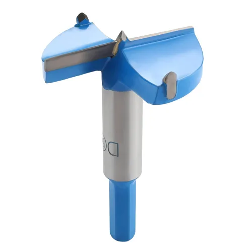 Miniatura 19 de Forstner Broca de taladro de 1.65 pulgadas / 1.654 in para carpintería, brocas de perforación de madera de carburo con mango hexagonal de 2/5