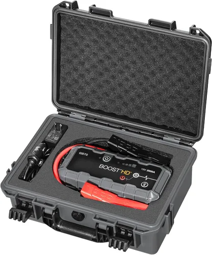 Miniatura 11 de Funda para NOCO Boost GB40 y GB20 – Funda de transporte rígida impermeable con espuma precortada personalizada, caja de viaje protectora a prueba
