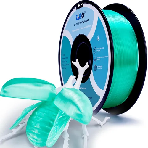 Miniatura 26 de ZIRO Filamento PLA fluorescente de 0.069 pulgadas, luminoso solo por luz UV, filamento de impresora 3D de efecto brillante, carrete de 2.2 libras