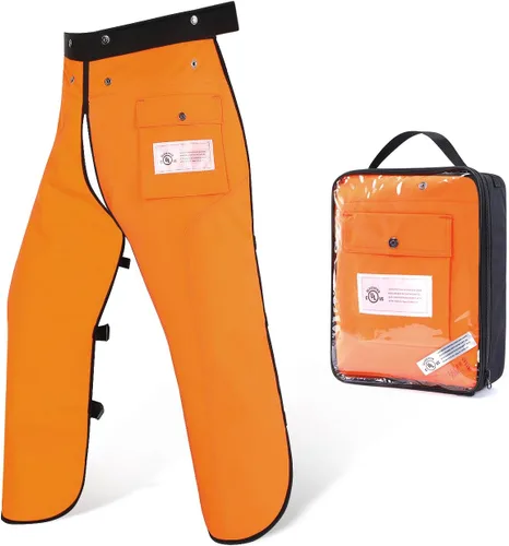 Miniatura 11 de Chaparreras para motosierra con delantal de 8 capas para hombres/mujeres leñadores trabajadores forestales pantalones protectores para motosierra