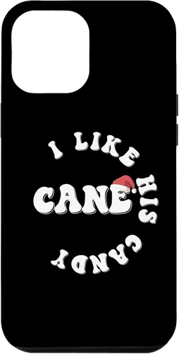 Miniatura 6 de Carcasa navideña a juego para iPhone 15 con texto en inglés "I Like His Candy Cane Parejas