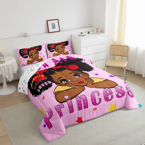 Miniatura 160 de Erosebridal Juego de ropa de cama de princesa de ballet, tamaño Queen, juego de edredón de 3 piezas para niñas bailarinas de ballet, lindo juego