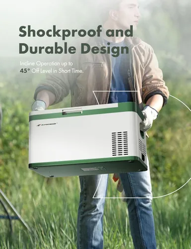 Miniatura 8 de A-Premium Refrigerador portátil de 12 voltios 21QT/20.1L para auto, enfriador con congelador portátil de enfriamiento rápido -4°F~68°F con 12/24V DC