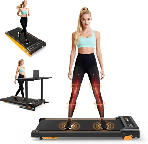 Miniatura 10 de HiFast Alfombra de Caminar con Inclinación, Cinta de Correr para Debajo del Escritorio para el Hogar, Caminadoras Portátiles de 2.5 HP
