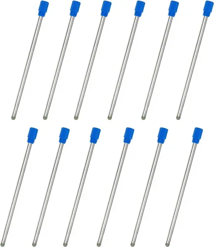 Miniatura 2 de Recambios de bolígrafo líquido de punta de 2.75 pulgadas/2.756 in, 0.028 in, compatible con bolígrafo de cristal y destornillador, tinta alemana