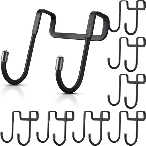 8 ganchos para colgar cajones en forma de S, ganchos de metal duradero para cocina, armario, baño, cajón, puerta de armario, puerta de armario para