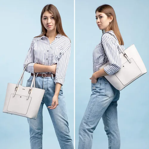 Miniatura 2 de Handbags for Women Fashion Tote Bags Shoulder Bag Top Handle Satchel Purse Set 3pcs