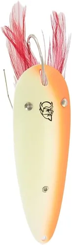 Miniatura 18 de Dardevle Dardevlet Weedless Nickel Back 3/4 oz Fishing Spoons Rojo/Blanco
