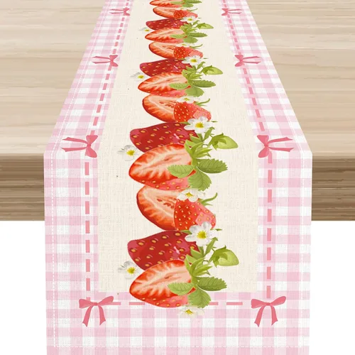 Miniatura 9 de Camino de mesa de primavera con margaritas, rústico, de temporada, con margaritas, acuarela, letras vintage, cocina, comedor, cocina, sala de estar