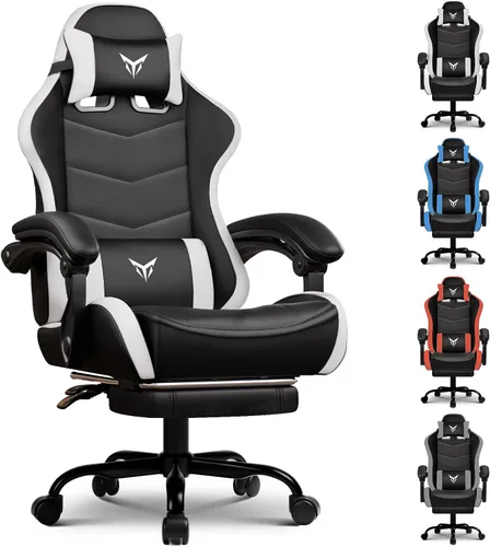 Miniatura 8 de GTPLAYER Silla Gaming, Sillas de Videojuegos Estilo Racing Sillas de Juegos de PC para Adultos - Respaldo Alto Acolchado Ergonómico Reclinable Silla