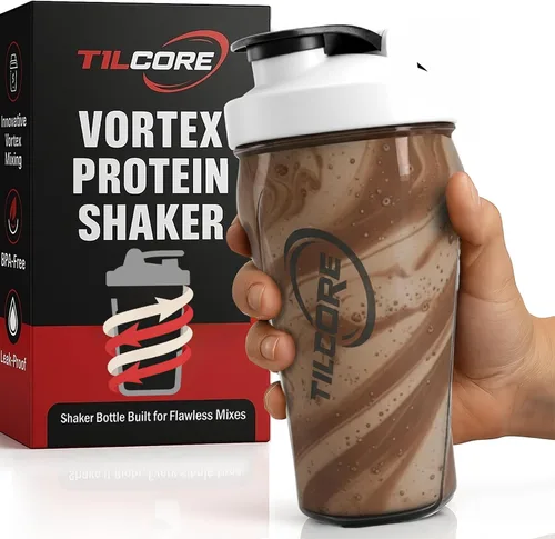 Miniatura 10 de Vortex - Botella mezcladora de proteínas de 24 onzas / 23.7 fl oz, taza agitadora prémium sin BPA para batidos y batidos de proteínas, a prueba