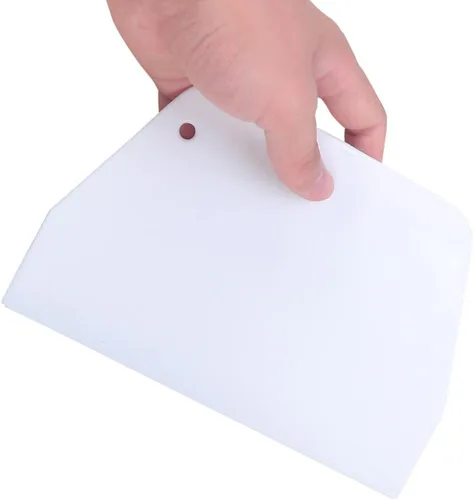 Tofficu 2 raspadores de plástico para tartas, antiadherentes para glaseado, raspador de pasteles, raspador de tazón, raspador de masa, herramientas