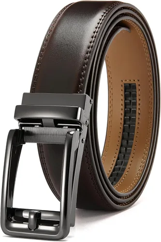 Miniatura 7 de CHAOREN Cinturones Click para hombre – Cinturón de trinquete para hombre de 1 3/8 pulgadas para pantalones de vestir – Compañero perfecto