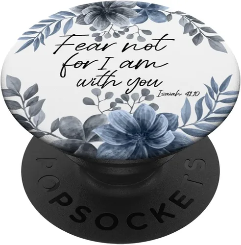 Miniatura 6 de Versículo bíblico azul de Isaiah para mujer, diseño de citas cristianas, PopSockets MagSafe PopGrip para iPhone
