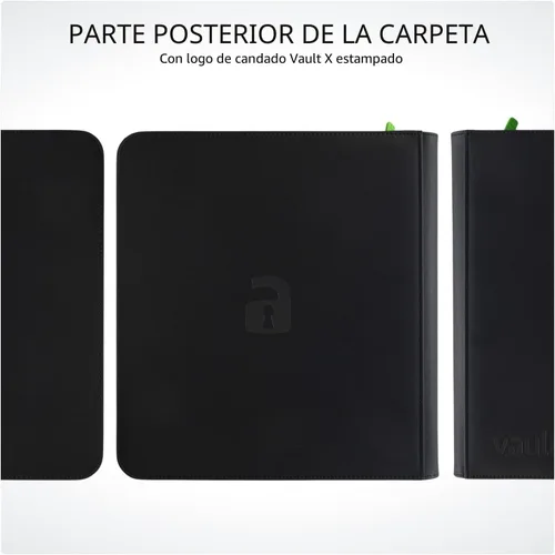 Miniatura 8 de Vault X Carpeta con Cremallera para Tarjetas Coleccionables de 12 Bolsillos XL, 624 tarjetas, Material de Álbum Exo-Tec Premium, 26 Páginas de Carga