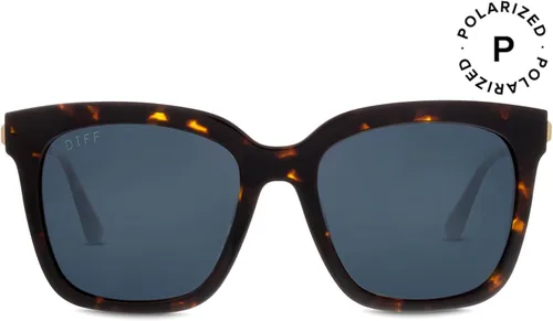 Miniatura 14 de DIFF Bella Designer - Gafas de sol cuadradas de gran tamaño para mujer, 100% protección UVA/UVB, colores de moda de moda Tortoise