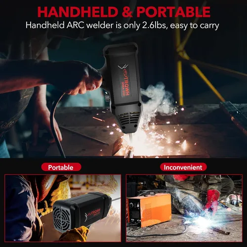 Miniatura 7 de TRQWH Máquina de soldadura 120A de mano 110V soldador de palo portátil Máquina soldadora ARC Inverter IGBT Mini máquina soldadora MMA apta