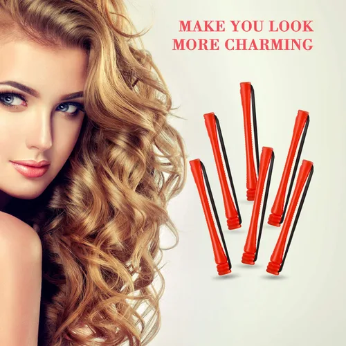 Miniatura 5 de 48 Piezas Varillas de Permanente para Cabello Varillas Cortas de Onda Fría Planchas de Plástico para Permanente Rulos Rizadores de Cabello con Peine