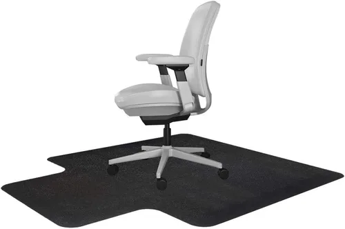 Miniatura 15 de Resilia - Tapete con borde y agarres para colocar bajo silla de escritorio en oficinas y sobre alfombras de fibra corta, fabricado en los Estados