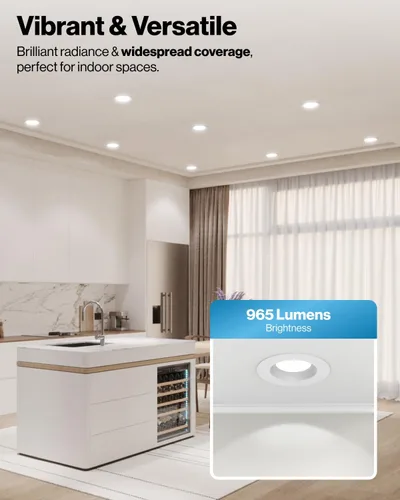 Miniatura 3 de Sunco - Paquete de 16 luces LED de 6 pulgadas, iluminación empotrada reacondicionada, ajuste suave, 965 LM, 13 W (equivalente a 75 W), CCT