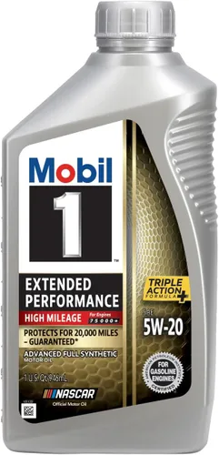 Miniatura 3 de Mobil 1 aceite de motor sintético completo de alto kilometraje de alto rendimiento extendido, 5W-20, 1 cuarto de galón (paquete de 6)