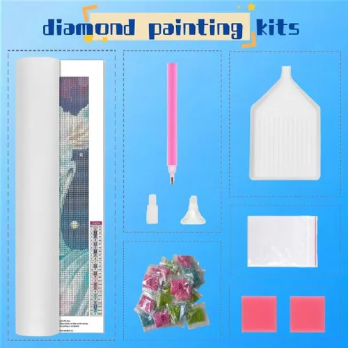 Miniatura 3 de Diamond Art Kits for Adults, 5D DIY Fantasy Flower Diamond Painting Kits, Cross Stitch Diamond Painting for Beginners, Diamond Painting Accessories