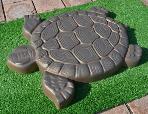 Miniatura 5 de SvitMolds Molde de bricolaje con forma de tortuga escalonada, molde decorativo de tortuga, molde de cemento para hormigón, manual personalizado