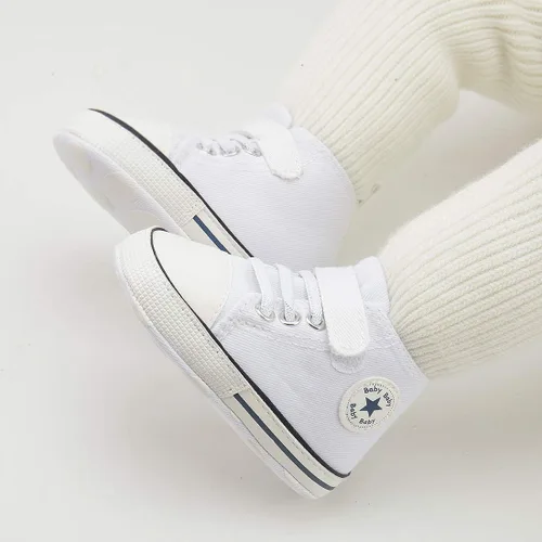 Miniatura 3 de KIDSUN zapatos deportivos altos hasta el tobillo para bebés, niños y niñas con suela antideslizante, suaves, para recién nacidos, zapatos