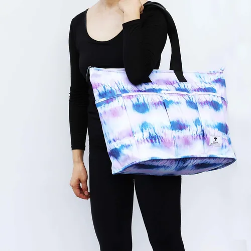 Miniatura 5 de Bolsa de fin de semana para mujer con múltiples bolsillos para llevar durante la noche, bolsa de viaje para gimnasio, bolsa de equipaje con funda