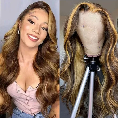 Miniatura 33 de Aaliweya Peluca de encaje frontal 360 HD con encaje frontal 360, peluca de cabello humano para mujer, densidad 180, prearrancada, sin pegamento, 1B