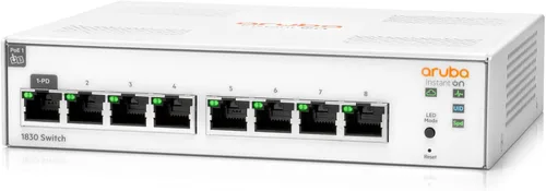 Miniatura 9 de Interruptor inteligente Aruba Instant On 1830 de 8 puertos Gb Sin ventilador Cable estadounidense (JL810A#ABA)