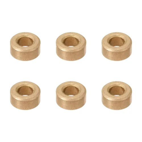 uxcell Manga de rodamiento 0.157 in Diámetro x 0.315 in OD x 0.157 in Longitud Bujes de bronce sinterizado autolubricantes 6pcs