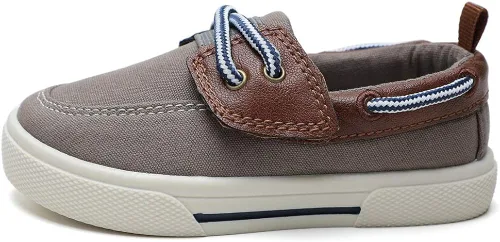 Miniatura 9 de tombik Zapatos náuticos para niños y niñas, tenis de lona para niños pequeños (niños pequeños)