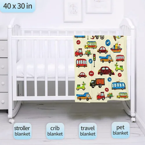Miniatura 5 de Sumedha Manta de auto de dibujos animados, regalo de dibujos animados para niñas y niños, extra pequeña de 40 x 30 pulgadas para mascotas, franela