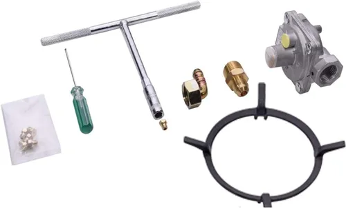 Miniatura 7 de DM4188-01 - Cocina de gas de doble combustible de 24 pulgadas, estufa convertible de 5 quemadores GLP/NG con superficie de vidrio templado