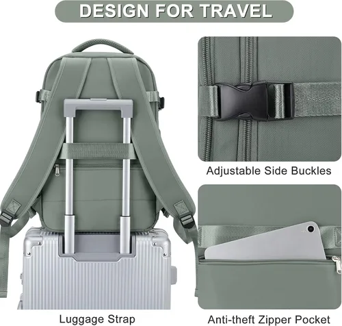 Miniatura 6 de Mochila casual Mochila de viaje, A-verde oliva