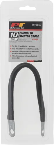 Miniatura 5 de Performance Tool W16850 4GA 10 pulgadas interruptor de batería a cable de arranque, negro