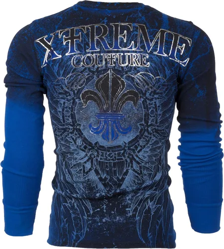 Miniatura 2 de Xtreme Couture by Affliction - Camisa térmica para hombre, color azul honorable, Azul