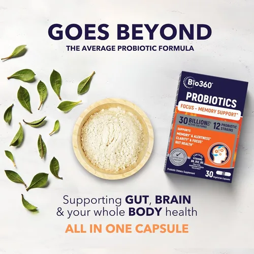 Miniatura 6 de Bio360 Apoyo cognitivo, 30 suplementos veganos (30 unidades (paquete de 1))