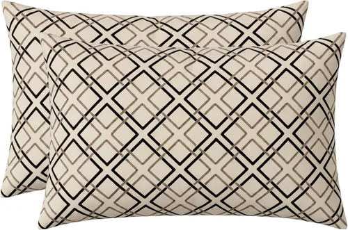 Miniatura 33 de RSH DECOR: Sunbrella - Juego de 4 almohadas lumbares, 20 x 12 pulgadas, tela de rendimiento resistente al agua y a la decoloración, fundas