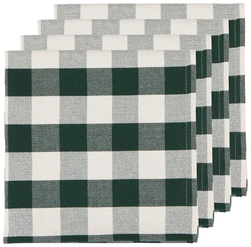 Miniatura 6 de Now Designs Second Spin Recycled Collection - Servilletas de 20 x 20 pulgadas (juego de 4 unidades), diseño de cuadros Buffalo