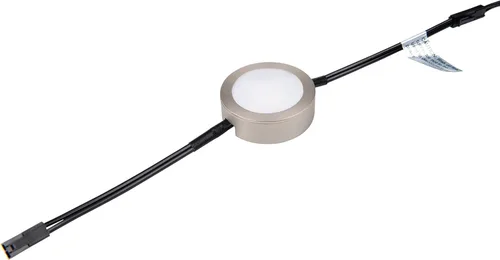 Miniatura 3 de WAC Lighting, Luz de disco LED individual con doble cable de plomo de 6 pulgadas 3-CCT seleccionable 2700K-3000K-3500K Voltaje de línea en blanco