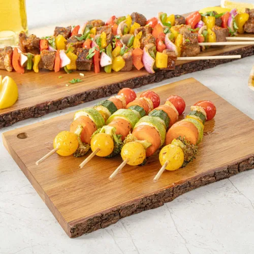 Miniatura 11 de Restaurantware Robata - Pinchos para asar de 8 pulgadas, 100 pinchos de alta resistencia, pinchos de bambú desechables congelables para verduras