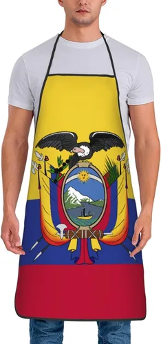 Miniatura 17 de Delantal impermeable de la bandera del orgullo del oso gay 100% poliéster, babero grande con impresión completa para el taller del restaurante