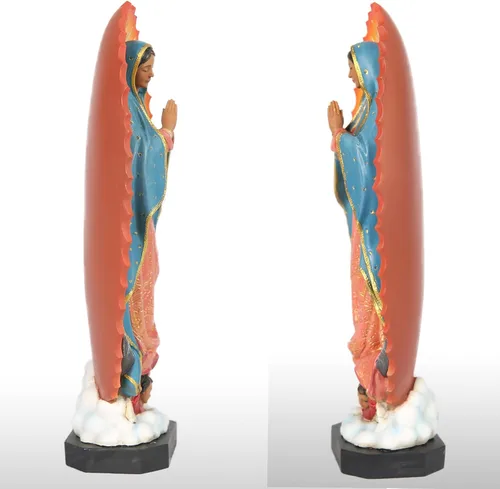 Miniatura 5 de Estatua católica BC de Nuestra Señora de Guadalupe, figura de la Virgen De Guadalupe, regalo religioso de la Santa Madre María para mamá, decoración