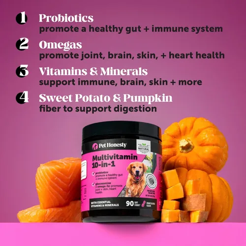 Miniatura 3 de Suplemento multivitamínico para perros, glucosamina condroitina para perros, probióticos, aceite de pescado Omega, suplementos y vitaminas
