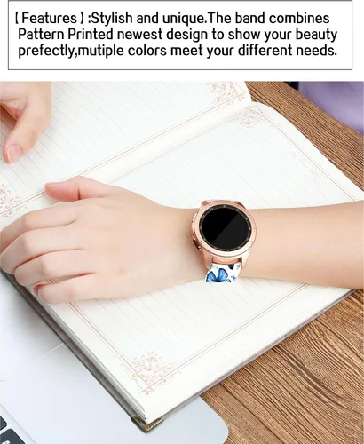Miniatura 4 de Correas Deportivas de Silicona de 20mm Compatibles con Galaxy Watch 6/Watch 5/Galaxy Watch 4 de 40mm 44mm/Classic 42mm 46mm/Watch 3 de 41mm, Correas
