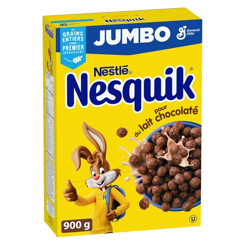 Miniatura 4 de Nesquik Chocolate Cereal Jumbo, 31.75 oz/32 onzas, (importado de Canadá)