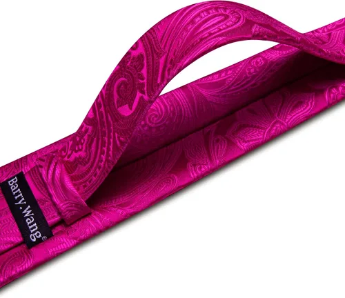 Miniatura 143 de Barry.Wang - Juego de corbata de seda para hombre, diseño de cachemira, pañuelo y gemelos de bolsillo